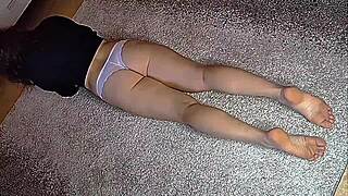 check out this slut wife getting her pussy and feet licked hard