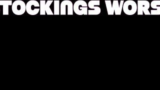 Petite Milf in Stockings and Heels Worships Nylons Teasingly in Trailer