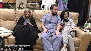 doctor tampa blasts jasmine rose's hairy bush with hot cum round two
