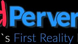 Blonde nerd tricked into POV blowjob on monster cock