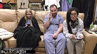 doctor tampa blasts jasmine rose's hairy bush with hot cum round two