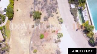 teaching stepbae lena paul dovefucking with reagan foxx big tits scissoring lesson