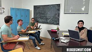 Muslim Teacher Foursome Ravaged by American Students in Classroom