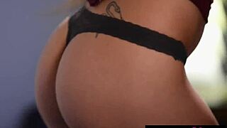 Amazing Brunette Babe Spreads Shaved Pussy And Natural Tits In Heels