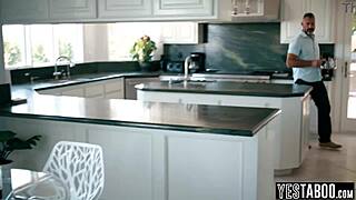 Stepdad's Huge Dick Trains Petite Latina Teen's Tight Holes Pov