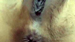 indonesian girl fingers her swollen tight pussy lips in pov