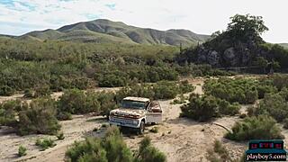 petite portuguese milf carmen nikole seductively strips outdoors revealing small perky tits