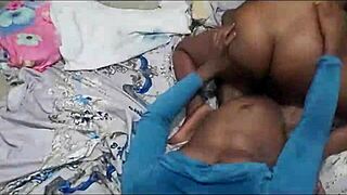 curvy ebony girlfriend shakes huge ass homemade while getting spanked hard