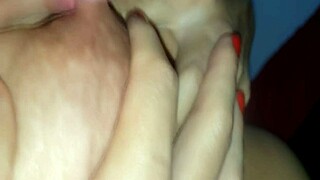 wanna suck these huge natural tits on my wife karina?