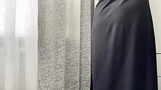 Algerian milf cleans house but pussy gets too wet horny