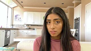 Sexy brunette Violet rocks those black tights so well