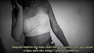 Gym babe's bubble ass tempts muscular stud for wild ride, right?