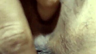 indonesian girl fingers her swollen tight pussy lips in pov