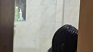 i spy on my hot roommate changing showering bathroom fun 😏 voyeur vibes