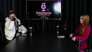 BISEXUAL BRAZILIAN BLONDES SWAP LINGERIE FOR GROUP LESBIAN SWINGER ORGY!