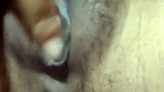 indonesian girl fingers her swollen tight pussy lips in pov