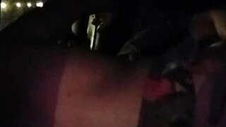 married street slut bent over backseat taking wood from gil on busy road