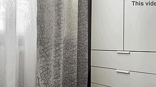 Algerian milf cleans house but pussy gets too wet horny