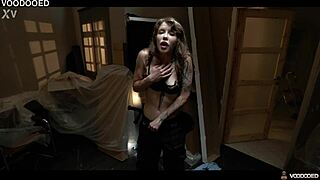 hey security chick eden ivy turns into moaning cum slave from voodoo doll teasing without touch