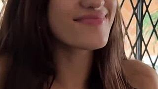 first time casting skinny busty 18yo brazilian latina teen deepthroats big cock pov blowjob