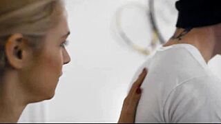 horny blonde milf wife rides deepthroats best players cock to win hubbys game uhmm