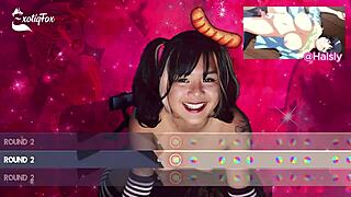 bouncy tits exotiqfox grinds ass on cock in solo joi goon edging masturbation