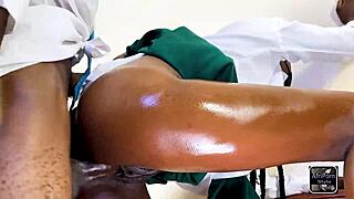 quick school after-hours bang 😏 with moans and tight fun outside