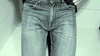 hey, ever tried peeing in jeans right in the toilet?