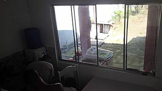 deaf husband washes dishes while curvy wife bangs huge black cock in kitchen