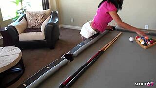 Intriguing petite latina ember james seduced by stranger's massive black cock privately