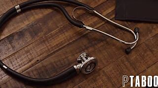 step doctor holly day plays with petite patient ass