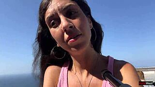 Risky Cumwalk Thrills in Packed Public Spot Almost Caught