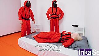 vivian lola skips squid game rules and gets her brazilian ass pounded hard