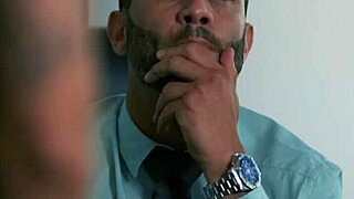 Rich guy slams tanned brunette babe in his house!