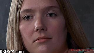 Femdom babe bound sucks and fucks nasty cock with wild jug bouncing