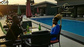 Ebony Sex Goddess Kisses Naija Pornstar In Exclusive Bar Pound Fest!