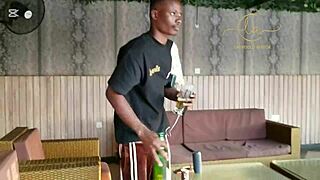 Ebony Sex Goddess Kisses Naija Pornstar In Exclusive Bar Pound Fest!