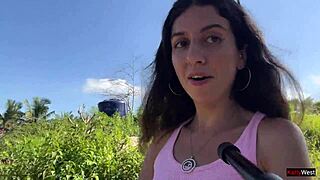 Risky Cumwalk Thrills in Packed Public Spot Almost Caught