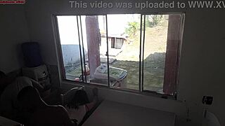 deaf husband washes dishes while curvy wife bangs huge black cock in kitchen