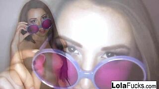 Lola Foxx sensually touches her body in erotic solo compilation