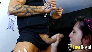 Small Tits Kthylee Tackles Rob's Fat Knob Ride