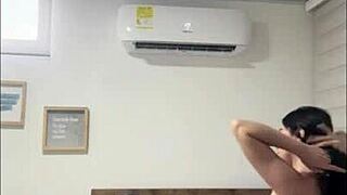 Babysitter Latina Rides Stepmom's Brother Huge Cock In Lingerie Roleplay