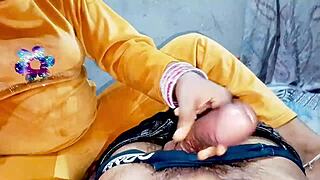 Indian bhabhi swallows massive cumshot after brutal face fuck