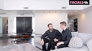 stripping slut roughly double teamed with monster cocks and massive cumshots