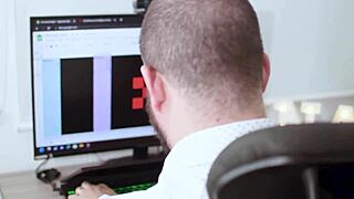 Roman Savant Fucks Ary Abdul at Work with Accidental Creampie