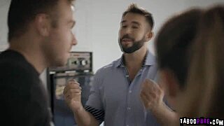 Chad White Rams Cock Balls-Deep for Teen's Mouthful Creampie