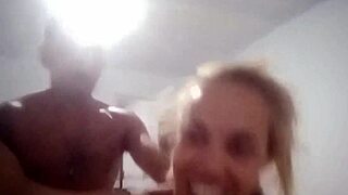 hot latina sits deep on black cock reverse cowgirl