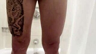 that teasing bath leads to her naughty handjob grip