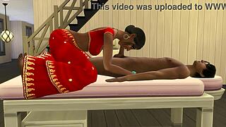 indian stepmom, massage your virgin stepson after work?