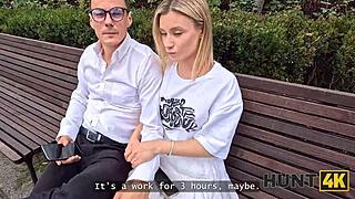 Hunt4k. Cute Czech Couple's Stranger Surprise Pickup Fuck